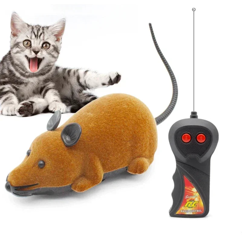 Mechanical Motion Rat Toy Wireless Remote for Cats & Kittens