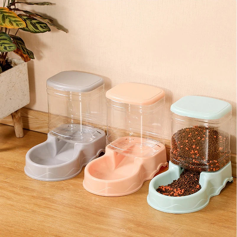 Pet Bowl Set Base & Water Bottle for Cats & Dogs